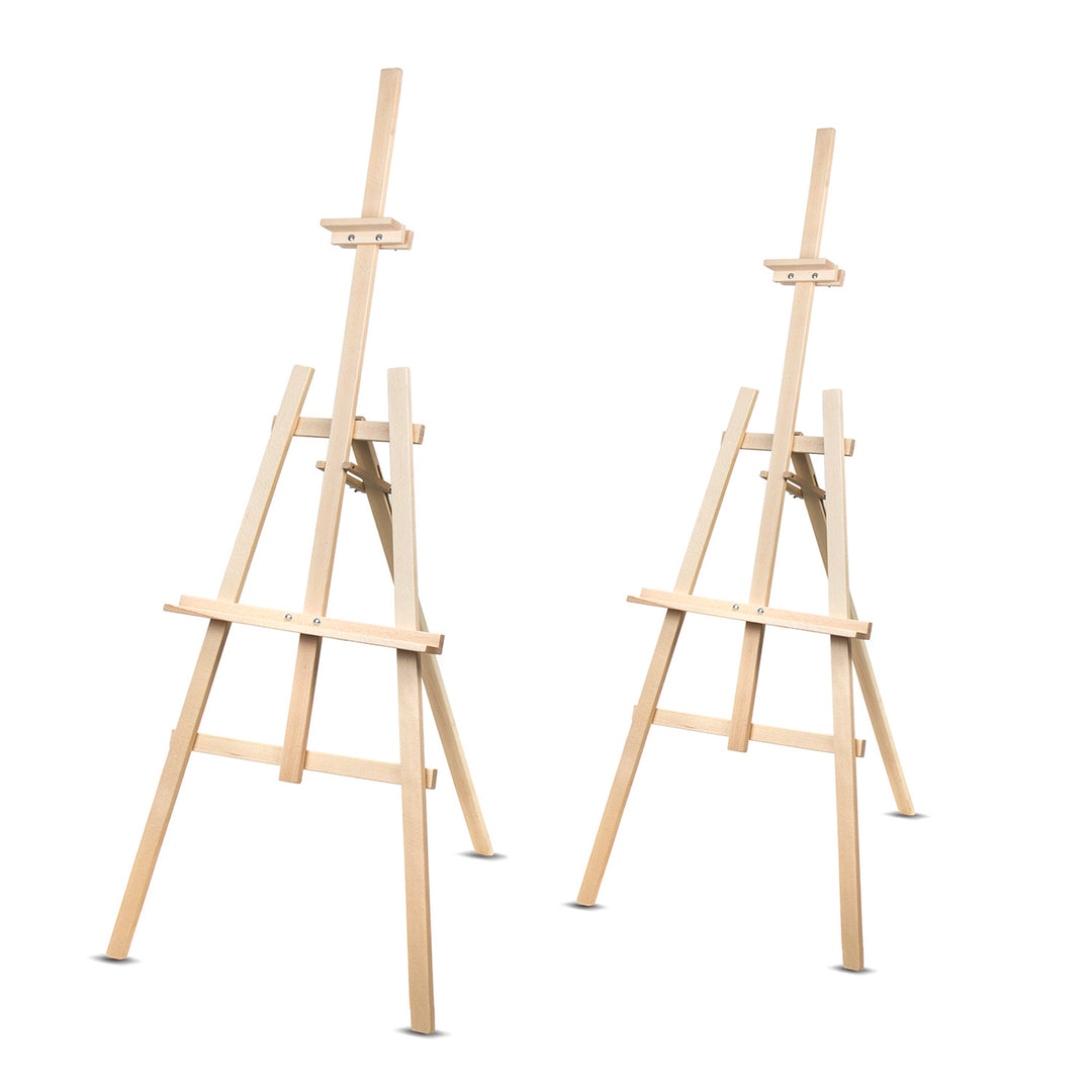 Chevalet de peinture en bois 178 cm WOODOK pour enfants ou adultes 2 quantités.