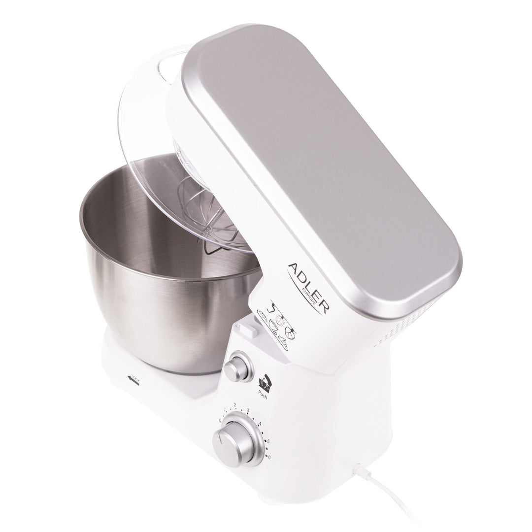 Robot culinaire planétaire 1000W Adler AD 4216 - 6 vitesses