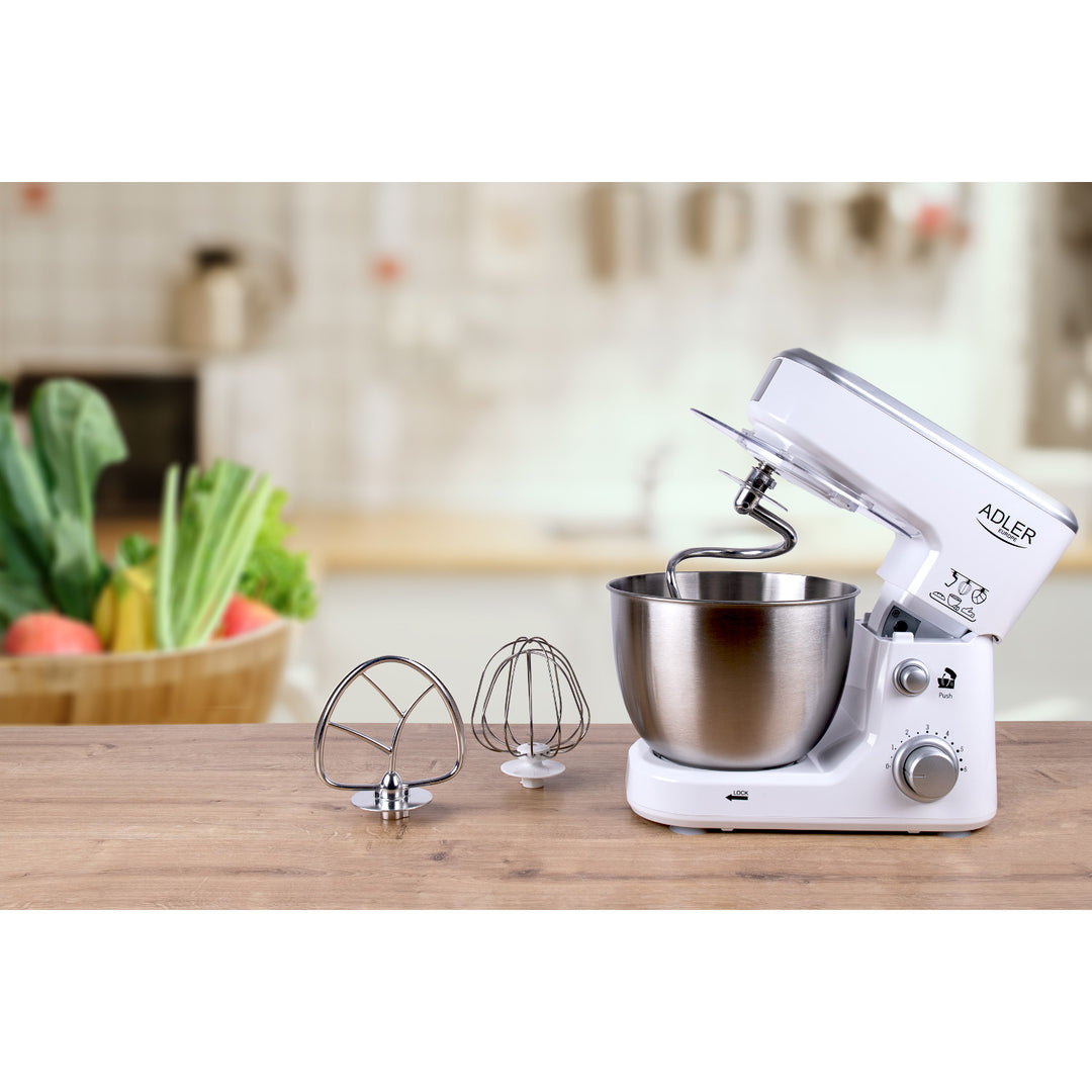 Robot culinaire planétaire 1000W Adler AD 4216 - 6 vitesses