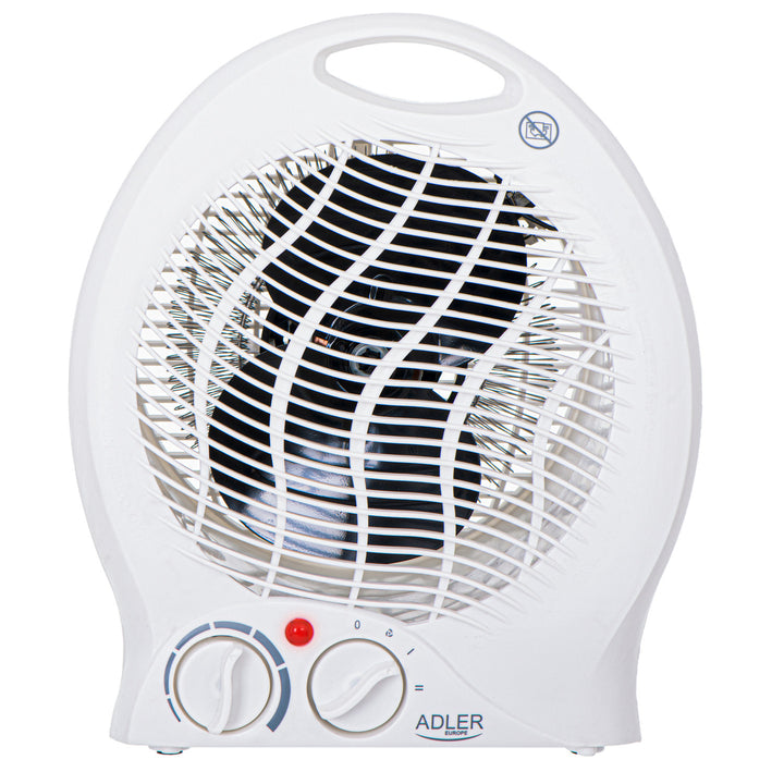 Adler ventilatorkachel, thermostaat, ventilatorfunctie, 2000W, wit, AD 7728