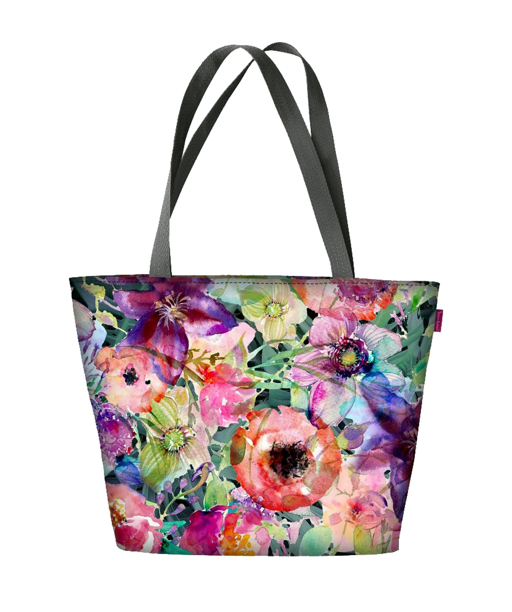 Sac à bandoulière zippé Bertoni Holi Flora, femme, convient pour A4 Sac de transport avec motif Flora