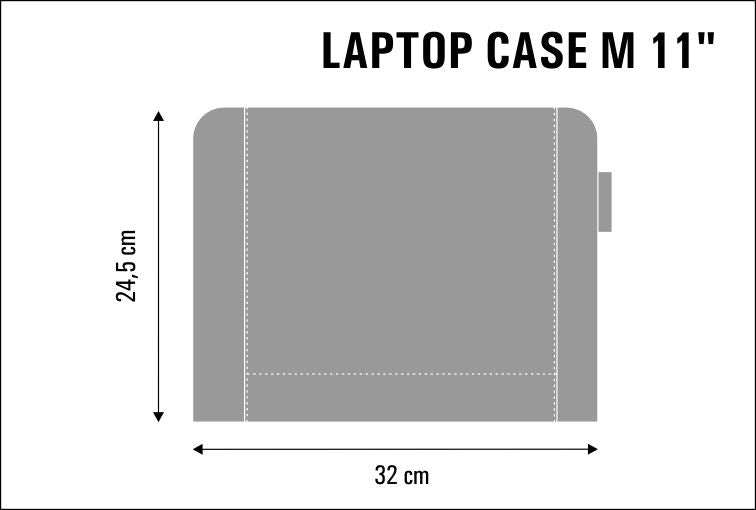 Bertoni Cube laptoptas, 11", vilt