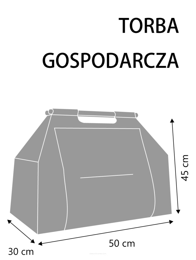 Bertoni haardhouttas, rechthoekig, met handvat, Zigzac-patroon