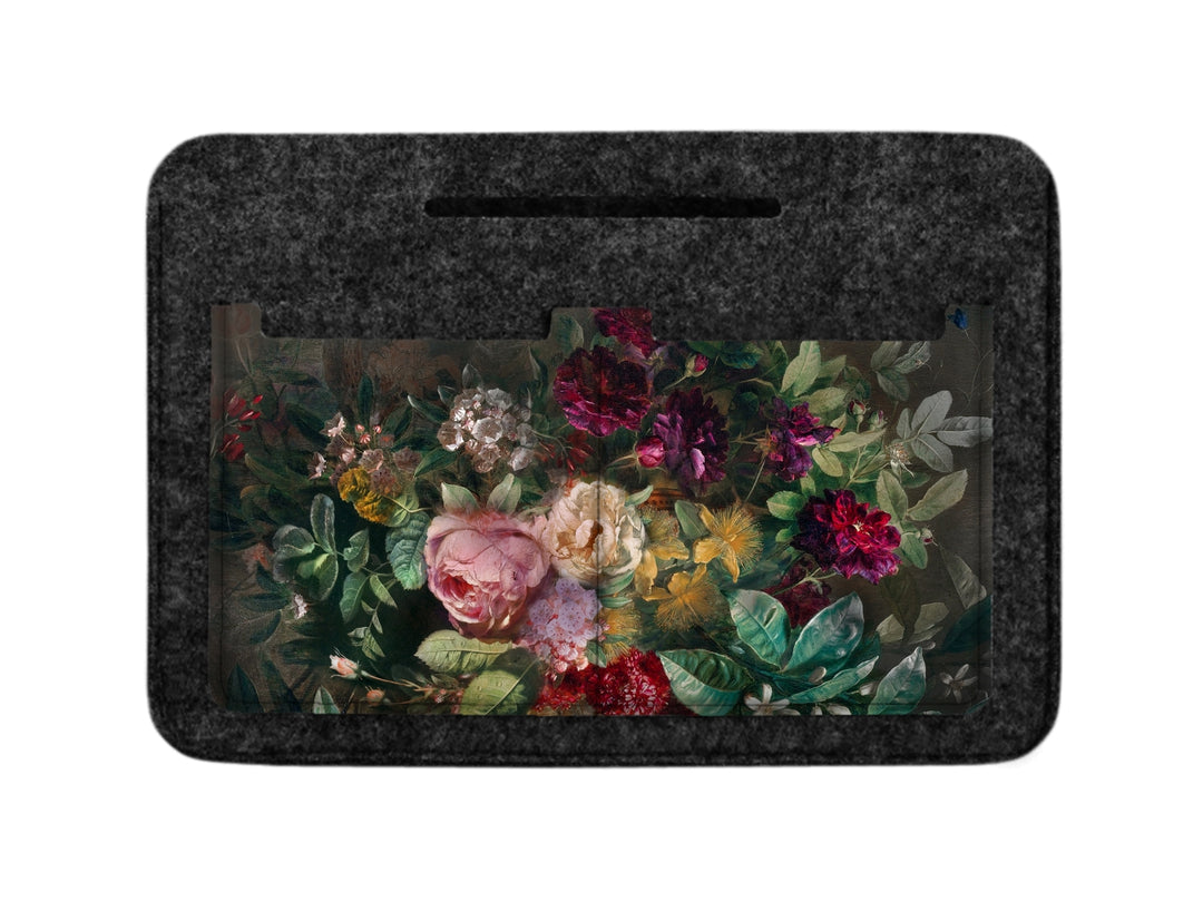 Organiseur de sacs Bertoni Premium Classeur en feutre, motif Bouquet de fleurs