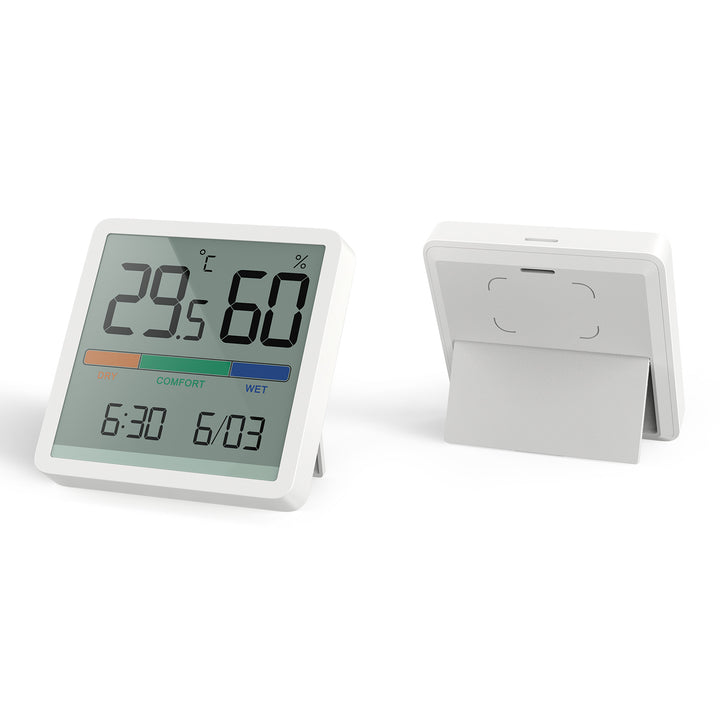 GreenBlue GB380 Thermomètre hygromètre avec fonction horloge et date  plage de température -9,9  à +60 degrés Celsius