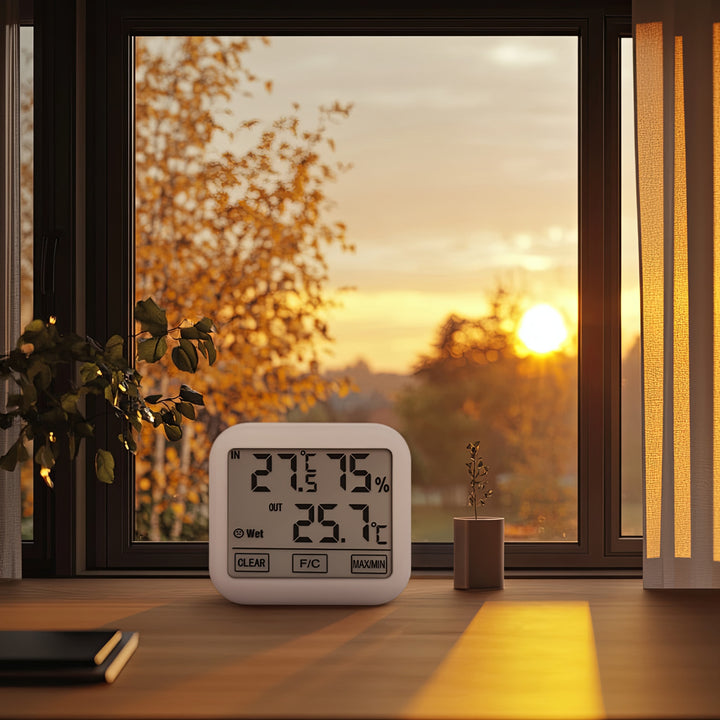 GreenBlue weerstation met 1,5 m buitensonde, kabellengte 1,5 m, 2xAA-batterij, GB381