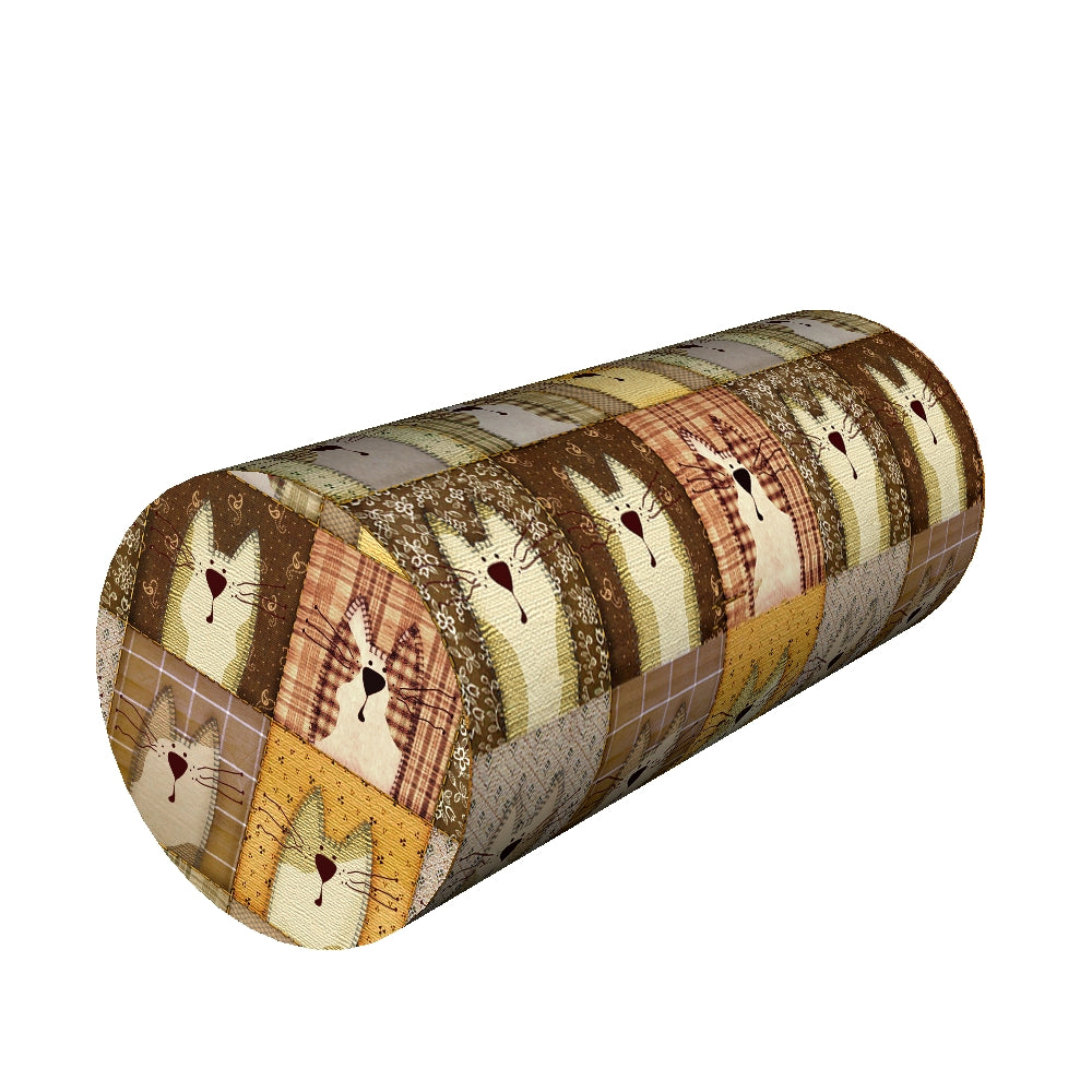 Coussin rouleau sous la nuque et des lombaires Bertoni 40x15cm mousse thermoactive Pexeso Beige