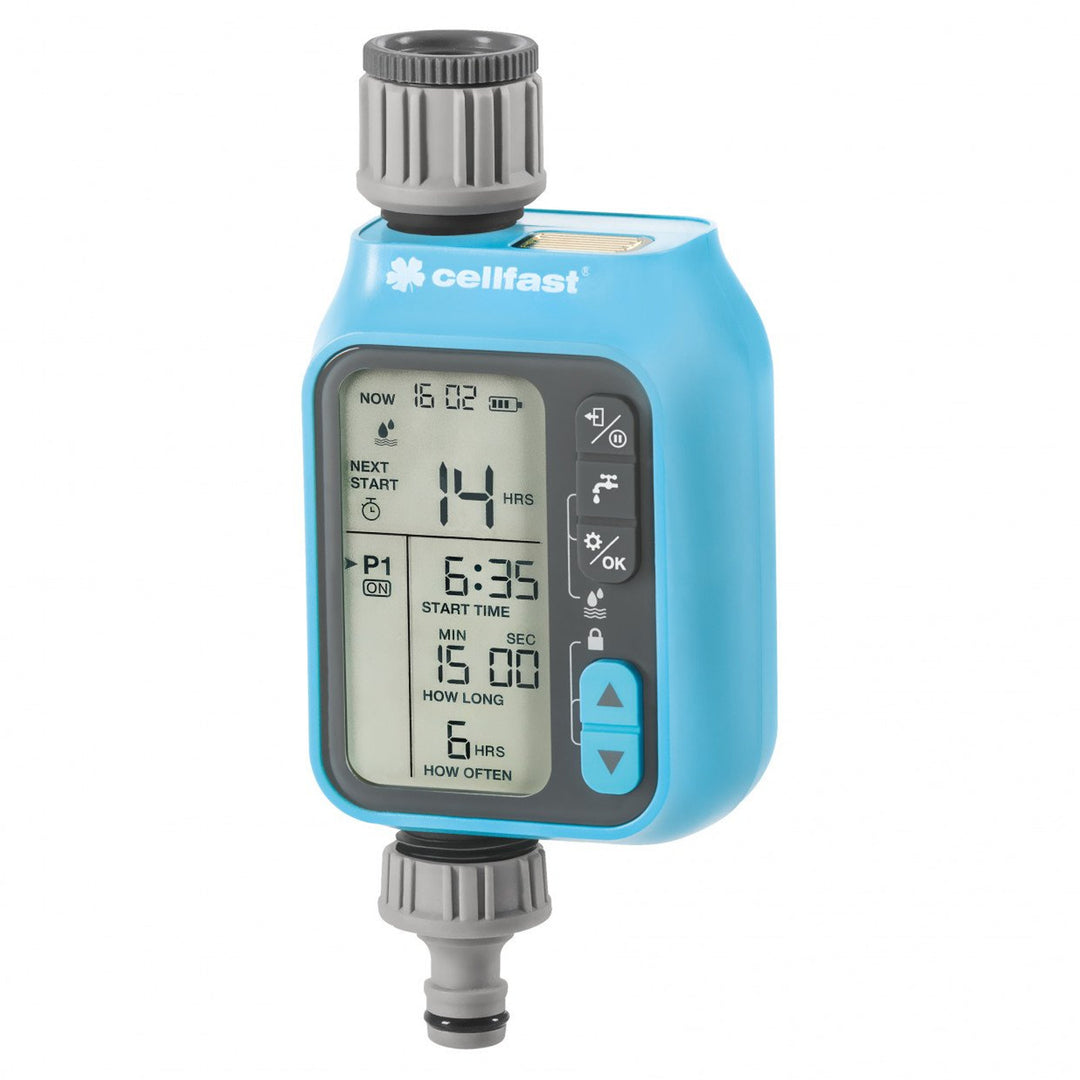 Cellfast bewateringscontroller Chronos IDEAL bewateringsprogrammeur, 3 programma's