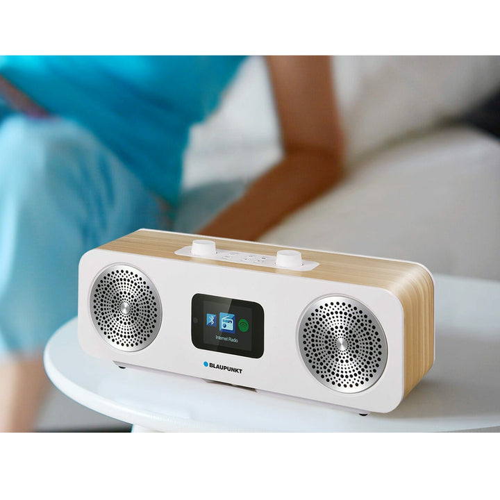 DAB+/FM-radio Internetradio met Bluetooth Compatibel met Spotify Connect Podcasts UPnP-ondersteuning TFT-display Klok met wekkerfunctie 2.4