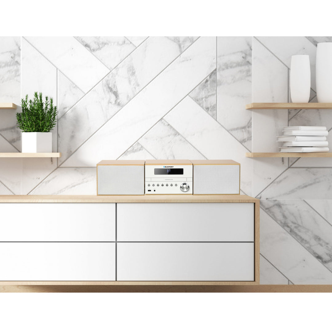 Mini-stereosysteem met Bluetooth en afstandsbediening Compact systeem FM-radio 2x50W AUX LED-scherm CD-speler CD/-R/-RW/MP3/WMA