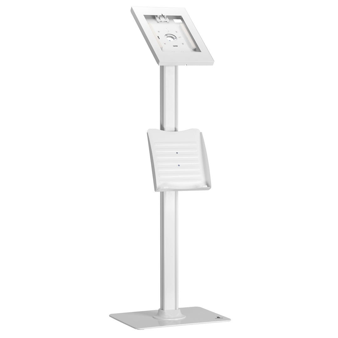Maclean Tablet-reclamestandaard, vloermontage met vergrendeling, 9,7"-11", iPad/iPad Air/iPad Pro, Samsung Galaxy Tab A/Tab A7/Tab S6 Lite, MC-476W