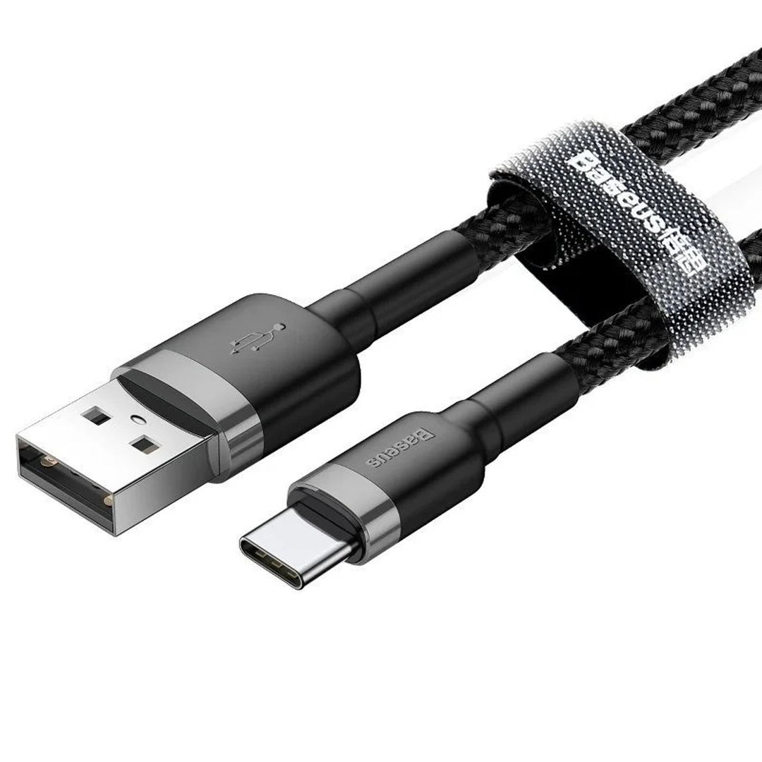 Prise USB A - Prise USB-C 1m CATKLF-BG1 noir Câble Baseus