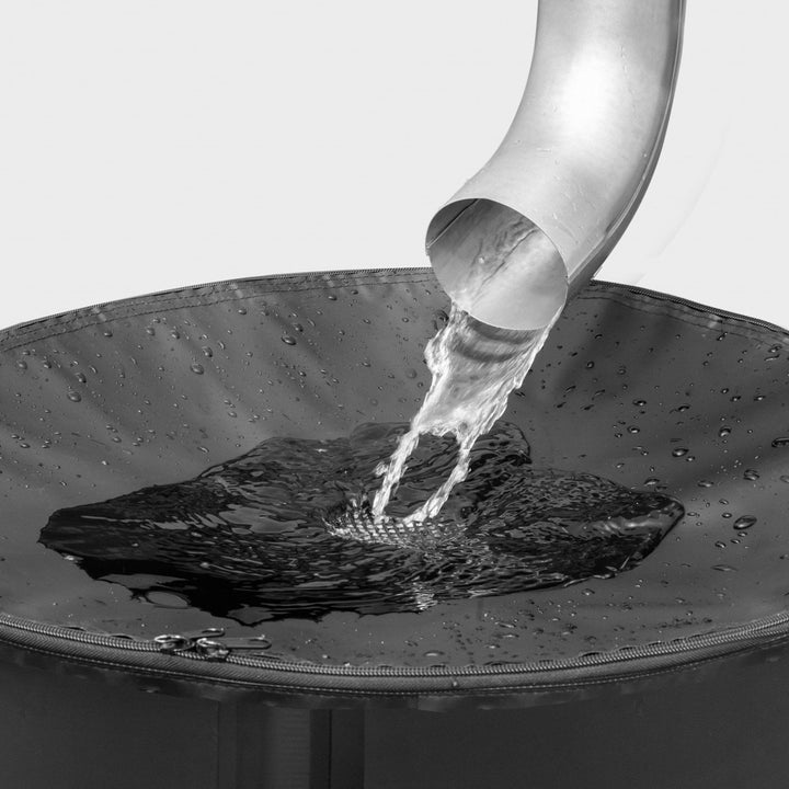 Opvouwbare regenwaterton met Cellfast-kraan voor tuinbewateringstank, capaciteit 250 liter