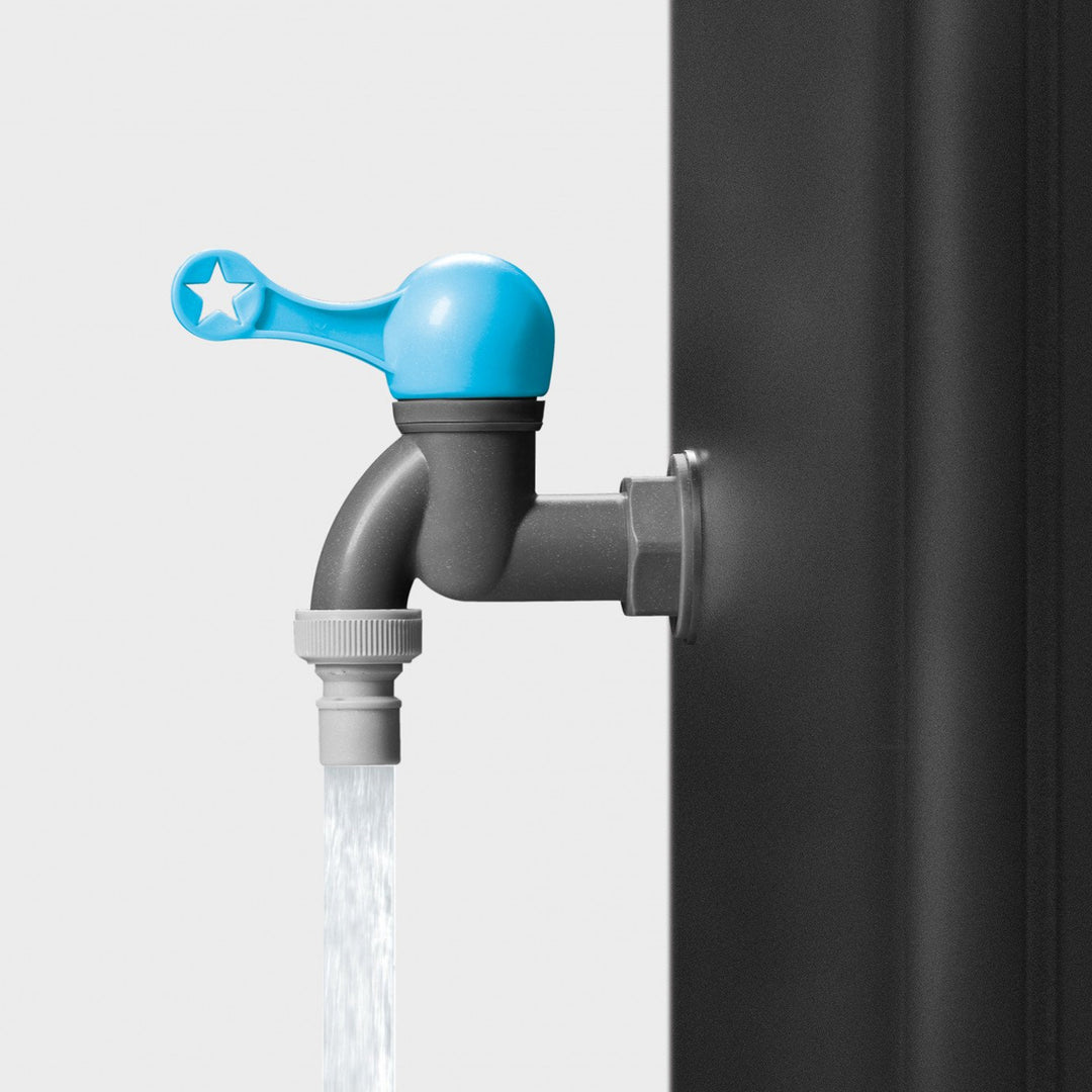 Opvouwbare regenwaterton met Cellfast-kraan voor tuinbewateringstank, capaciteit 250 liter