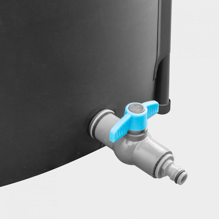Opvouwbare regenwaterton met Cellfast-kraan voor tuinbewateringstank, capaciteit 250 liter