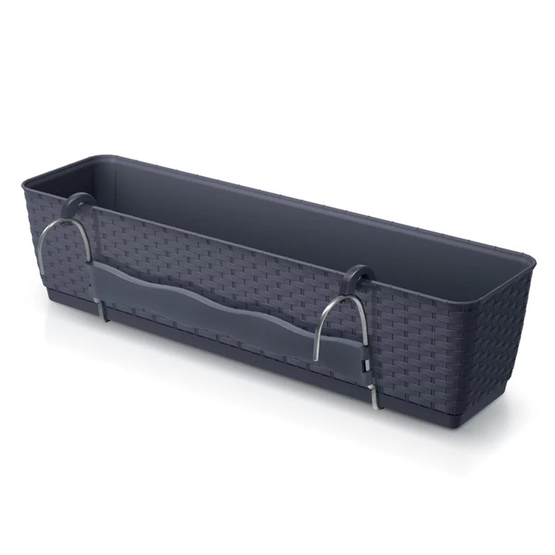 Pot avec crochets Prosperplast Ratolla Case DRL600PW-S433 - Couleur anthracite