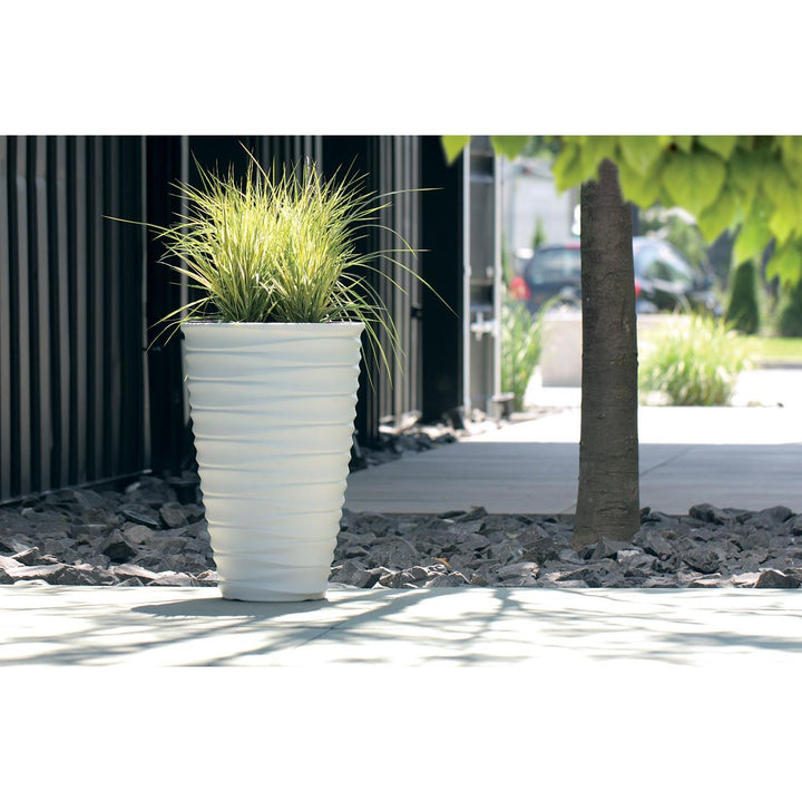 Prosperplast Freze Pot de fleurs rond DBFE300-S449 blanc