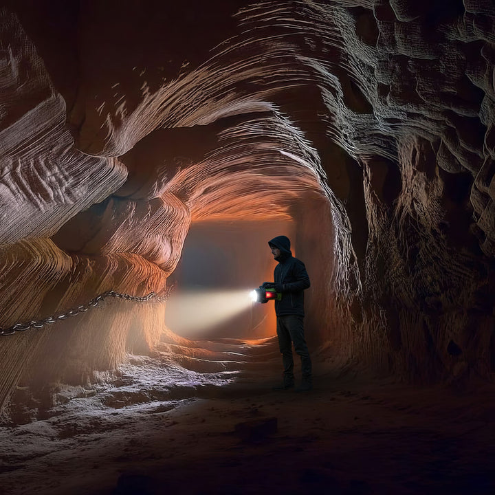 Maclean 3in1 LED-zaklamp, powerbank-functie, 3 verlichtingsmodi, 5W XM-L-T6, Koud Wit 6500K, 3.7V 3x18650, 4500mAh, MCE345