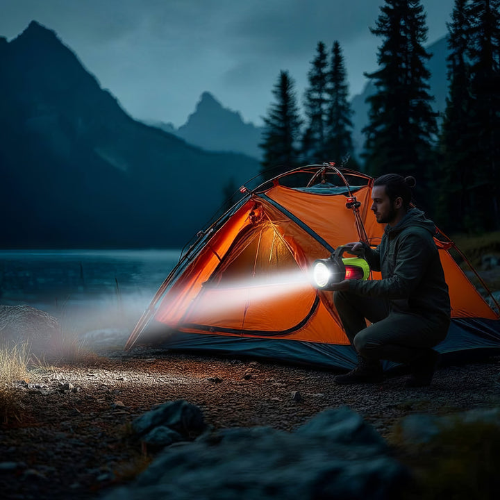 Maclean 3in1 LED-zaklamp, powerbank-functie, 3 verlichtingsmodi, 5W XM-L-T6, Koud Wit 6500K, 3.7V 3x18650, 4500mAh, MCE345