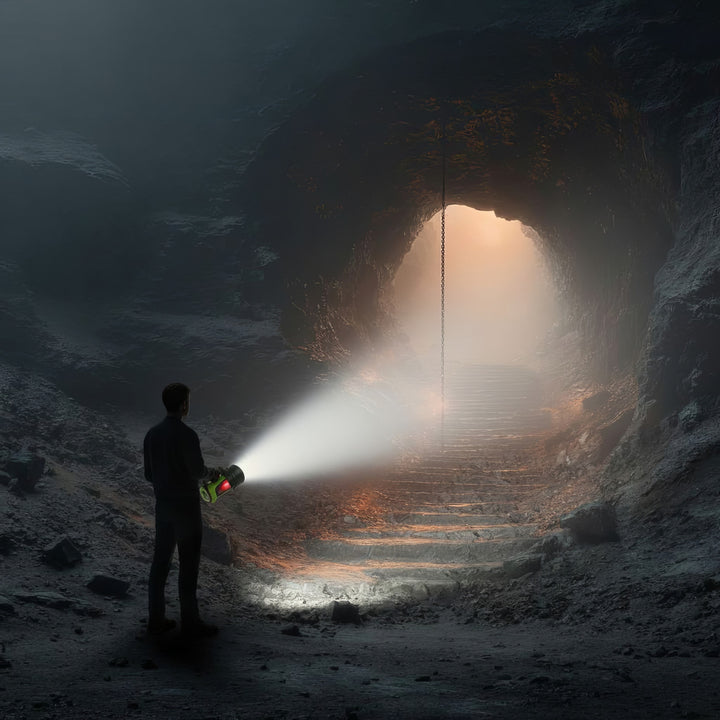 Maclean 3in1 LED-zaklamp, powerbank-functie, 3 verlichtingsmodi, 5W XM-L-T6, Koud Wit 6500K, 3.7V 3x18650, 4500mAh, MCE345