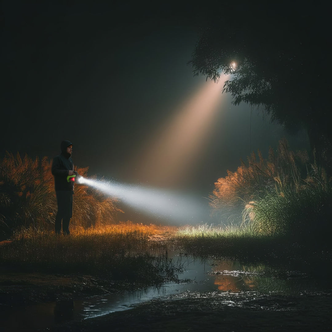 Maclean 3in1 LED-zaklamp, powerbank-functie, 3 verlichtingsmodi, 5W XM-L-T6, Koud Wit 6500K, 3.7V 3x18650, 4500mAh, MCE345