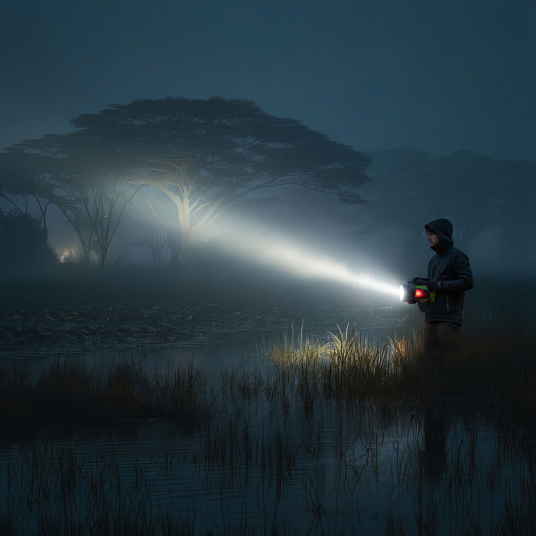 Maclean 3in1 LED-zaklamp, powerbank-functie, 3 verlichtingsmodi, 5W XM-L-T6, Koud Wit 6500K, 3.7V 3x18650, 4500mAh, MCE345