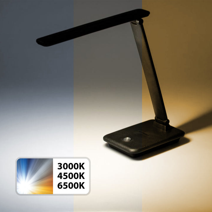 Maclean LED bureaulamp, max. 9W, 220-240V AC, kleurveranderend, dimbaar, 450lm, MCE614 B