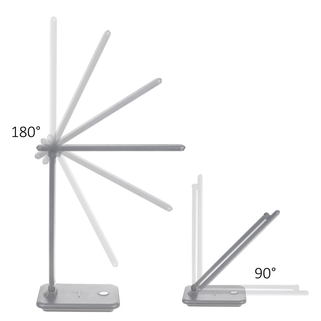 Dimbare LED-bureaulamp 9W Bureaulamp met Qi-inductielader