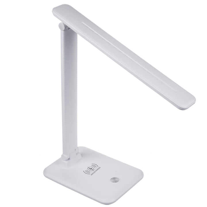 Dimbare LED-bureaulamp 9W Bureaulamp met Qi-inductielader