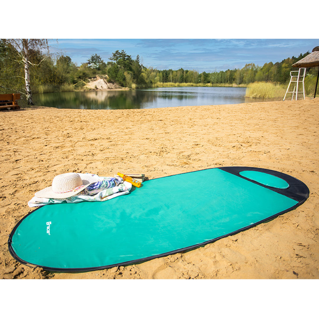 TRACER Couverture de plage Couverture de pique-nique 180x80cm Tapis de plage Outdoor Couverture imperméable Pliable Portable Menthe