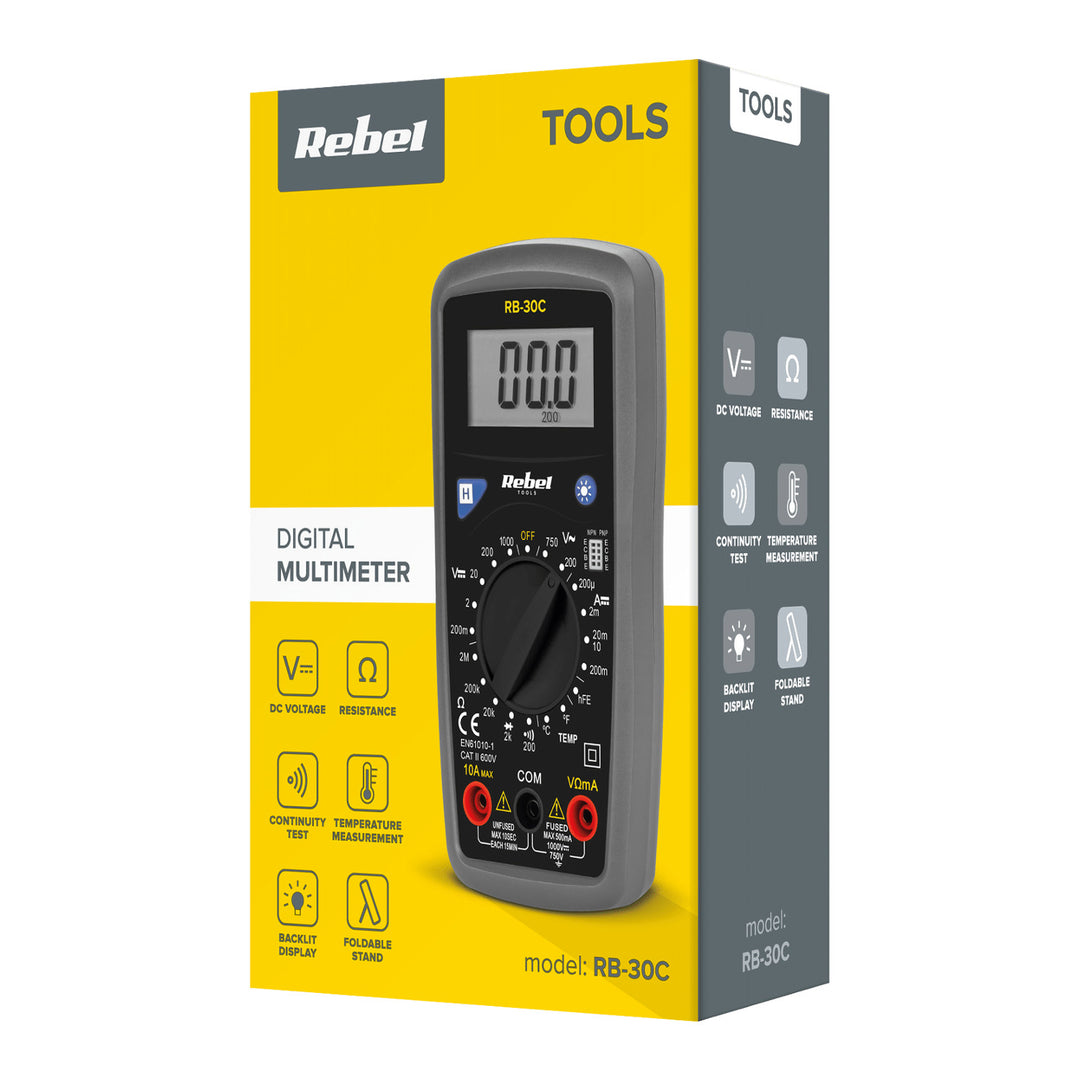 Appareil de mesure numérique universel de haute précision Rebel RB-30C