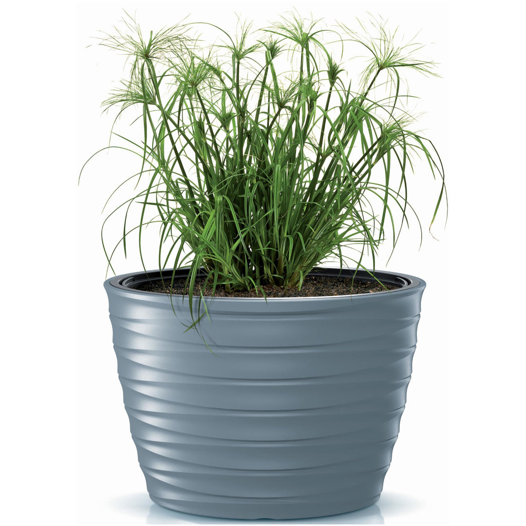 Pot de fleurs ovale avec insert Prosperplast Freze DBFEE600-443U - gris clair, 24,0/55,0 L