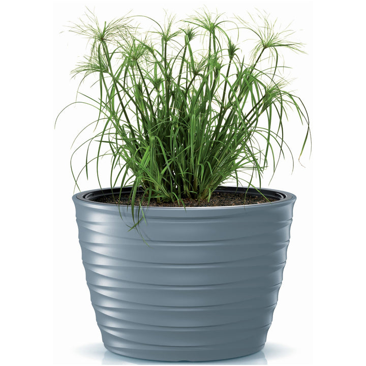 Pot de fleurs ovale avec insert Prosperplast Freze DBFEE600-443U - gris clair, 24,0/55,0 L