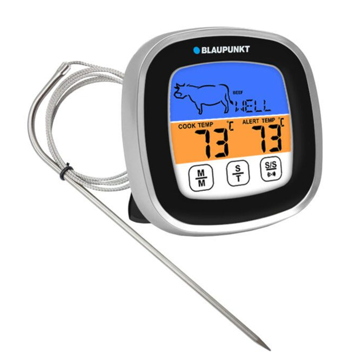Blaupunkt FTM501 Digitale BBQ-thermometer met 5 kookniveaus en 8 vleessoorten Keukenthermometer Vleesthermometer van -20 tot 300℃ Magnetische standaard