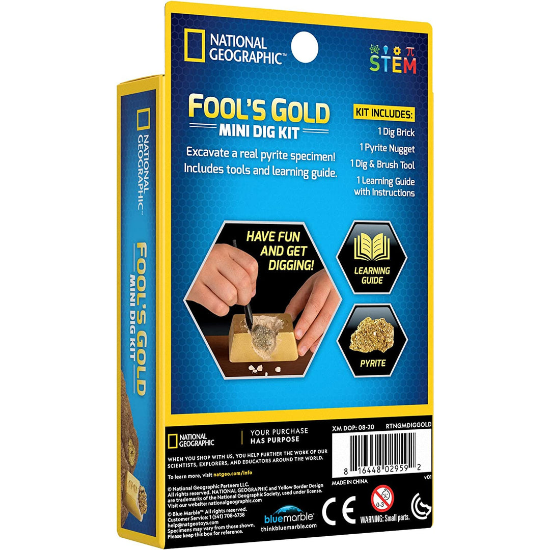 Ensemble National Geographic - Fool's Gold  - Extraire l'or des fous (Impulse Mini Dig Fool's Gold)