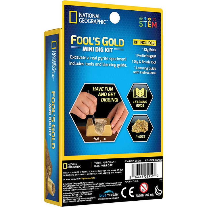 Ensemble National Geographic - Fool's Gold  - Extraire l'or des fous (Impulse Mini Dig Fool's Gold)