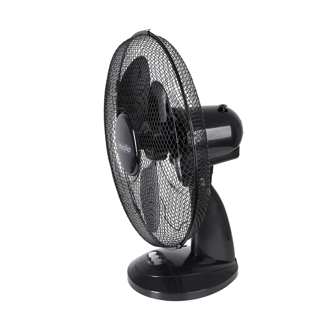 Bureauventilator 23cm 45W Mesko MS 7308, oscillatie, twee ventilatorsnelheden