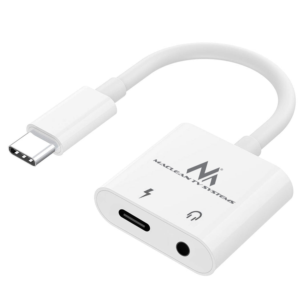 USB Type-C-adapter - 3,5 mm mini-jack (PD) 30W Maclean, MCTV-848