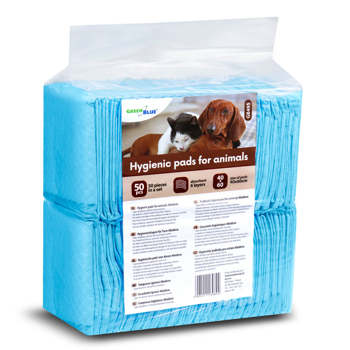 GreenBlue GB495 Hond/kat hygiënepad om te leren plassen, 60x40cm, 50st