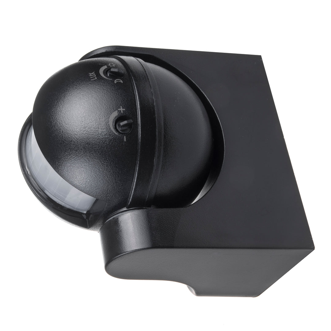 PIR-bewegingsmelder, infrarood Maclean MCE358 B, IP44, zwart, bereik 12m, max. 800/1200W