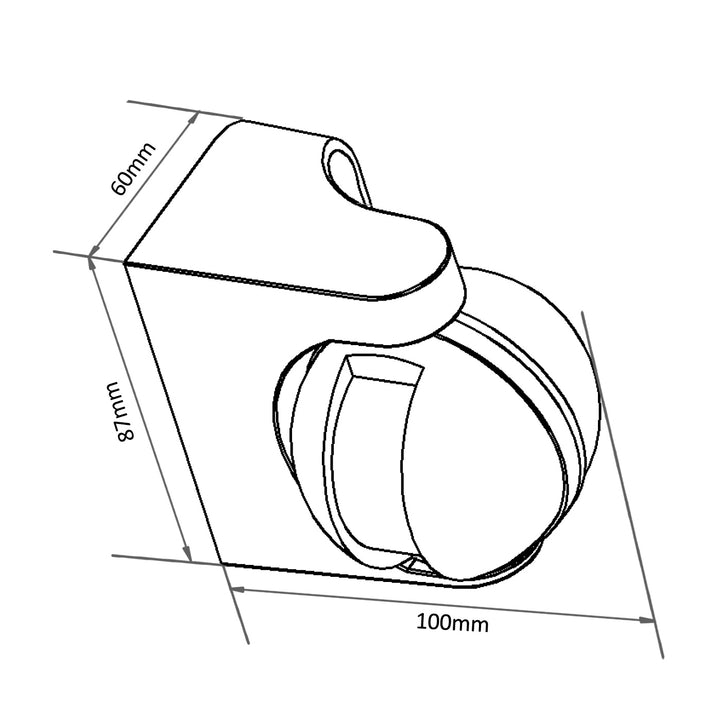 PIR-bewegingsmelder, infrarood Maclean MCE358 B, IP44, zwart, bereik 12m, max. 800/1200W