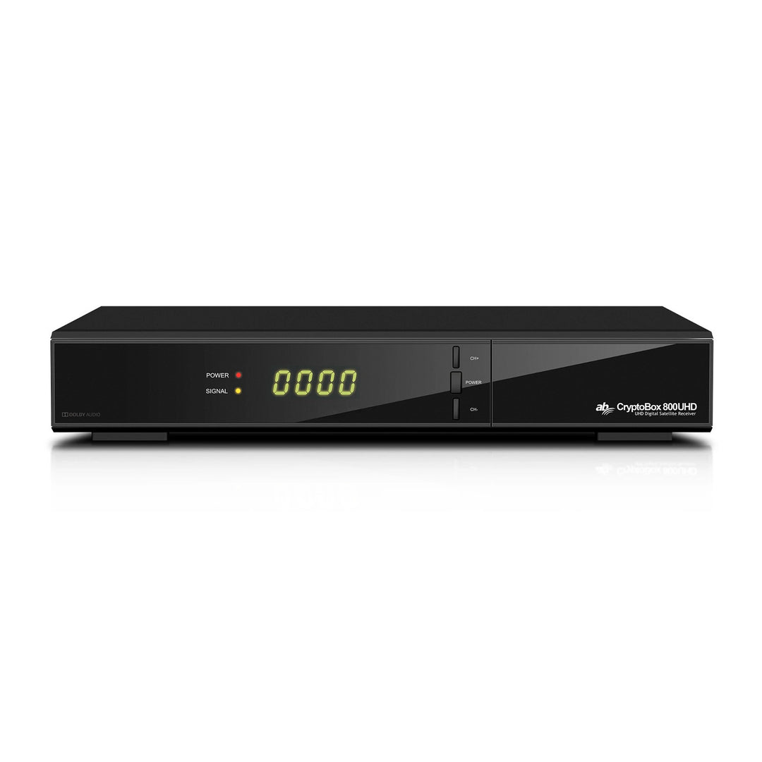 Récepteur AB Cryptobox 800 UHD / AB CR800UHD 4K - UHD Combinaison d'un récepteur satellite numérique et d'un lecteur multimédia