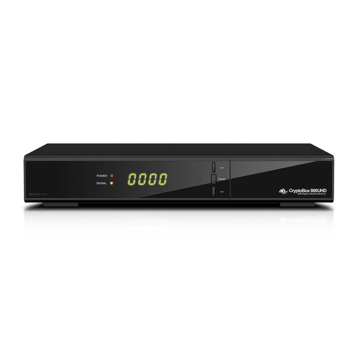Récepteur AB Cryptobox 800 UHD / AB CR800UHD 4K - UHD Combinaison d'un récepteur satellite numérique et d'un lecteur multimédia