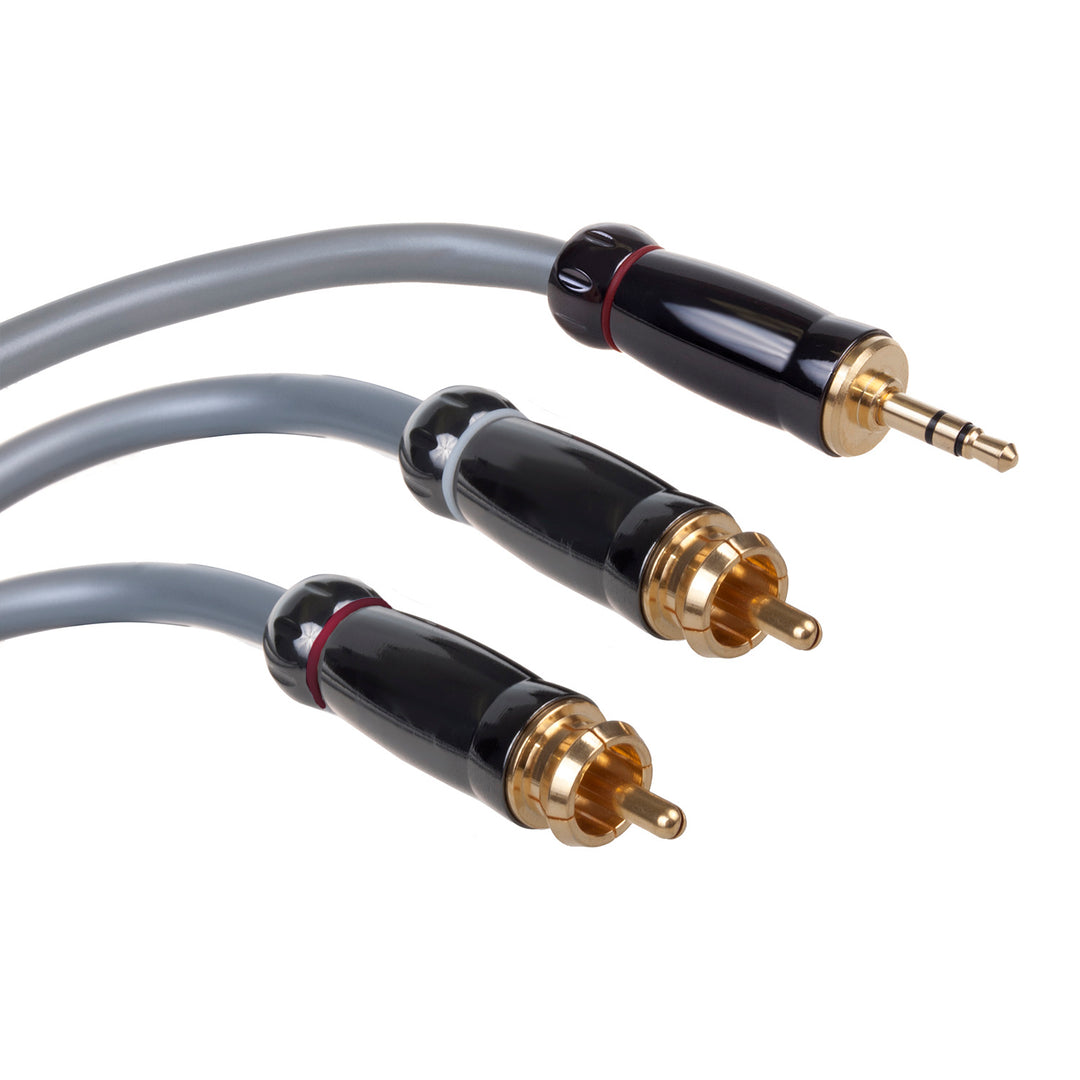 Câble de connexion AB HQ Jack 3,5 mm - 2x RCA CINCH 1,5m - haute performance