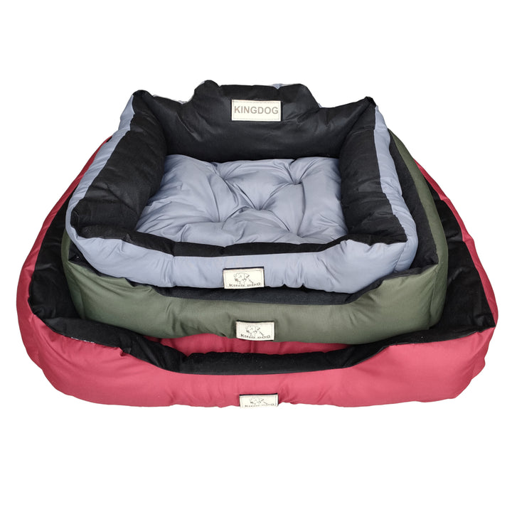 Groot honden- en kattenbed AIO Kingdog 75 x 65 Donkergrijs - maat M