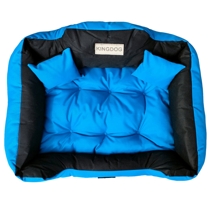 Grote honden- en kattenmand 75 x 65 AIO Kingdog Blauw - maat M
