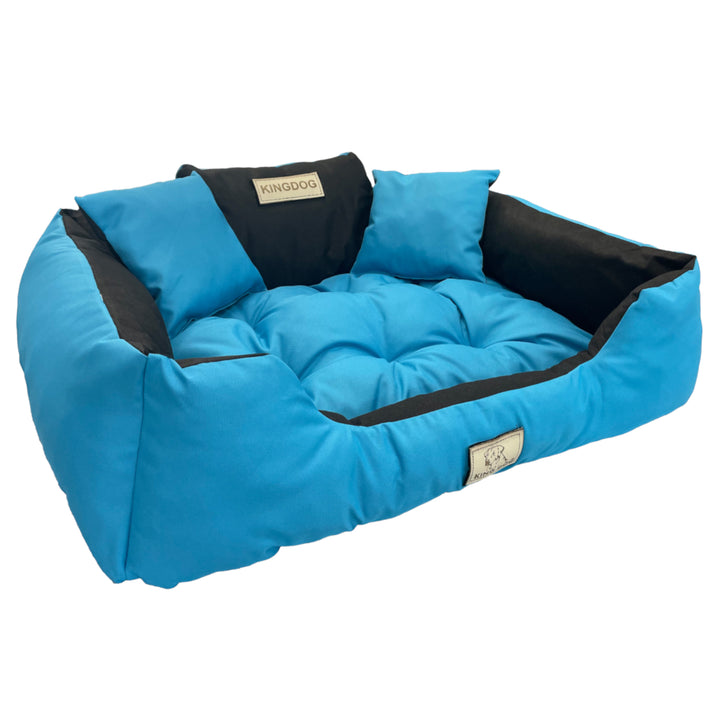 Grote honden- en kattenmand 75 x 65 AIO Kingdog Blauw - maat M