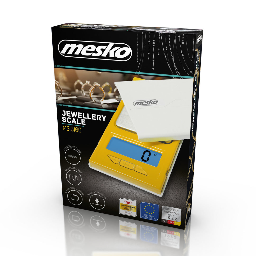 Balance de bijoutier de précision Mesko MS 3160 avec fonction tare