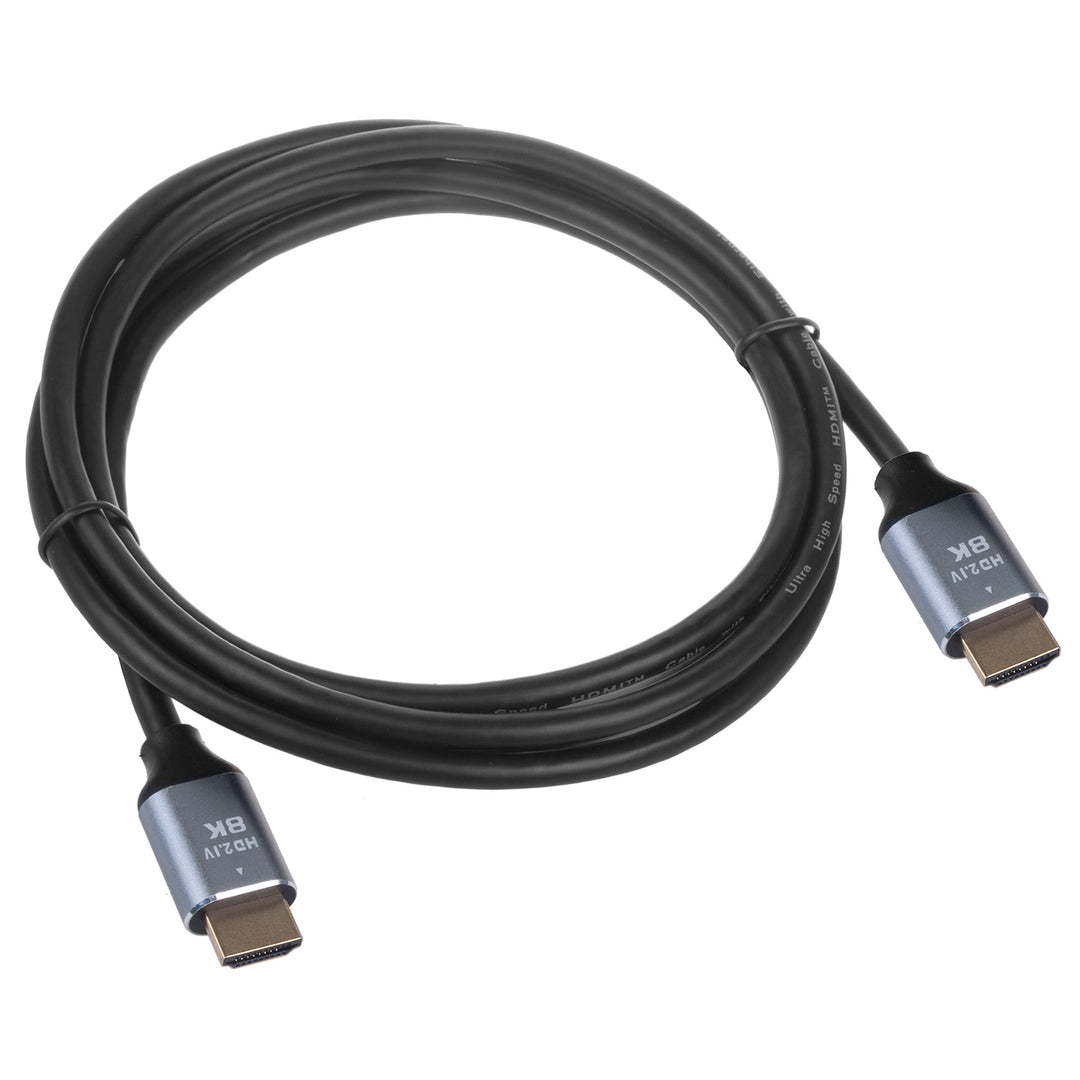 Câble HDMI 2.1a avec connecteurs plaqués or mâle à mâle, ultra haute vitesse, longueur 2m, 8K 60Hz 4320p /4K 120Hz 2160p