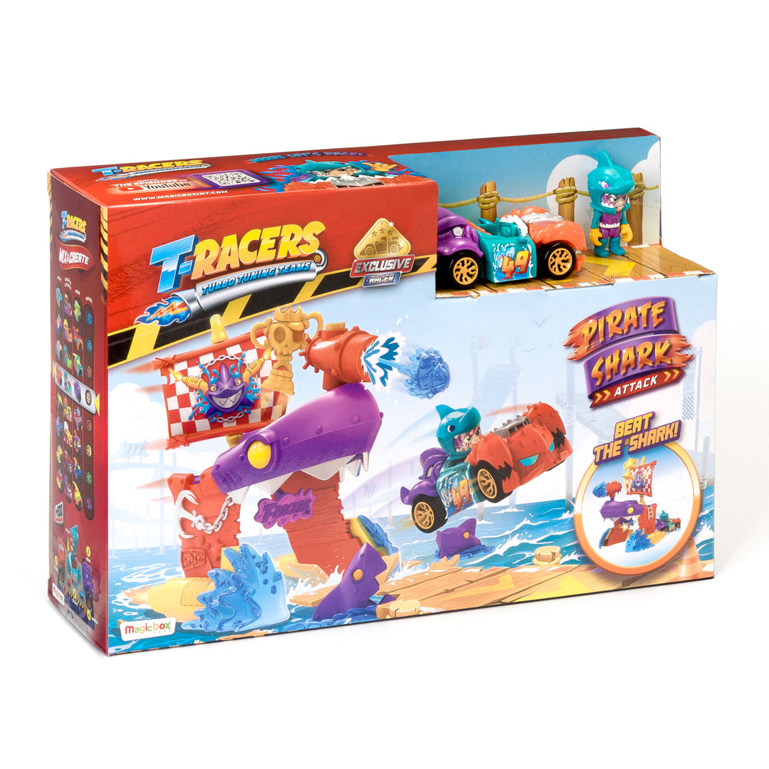 T-Racers Pirate Shark Speelset Exclusieve voertuigspeelset